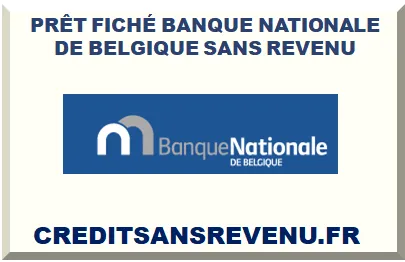  CRÉDIT POUR FICHÉ BNB SANS FICHE DE PAIE 2026-27