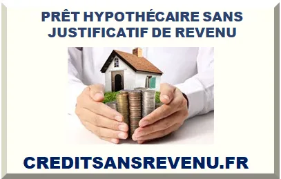 PRÊT HYPOTHÉCAIRE SANS REVENU