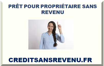 PRÊT POUR PROPRIÉTAIRE SANS REVENU